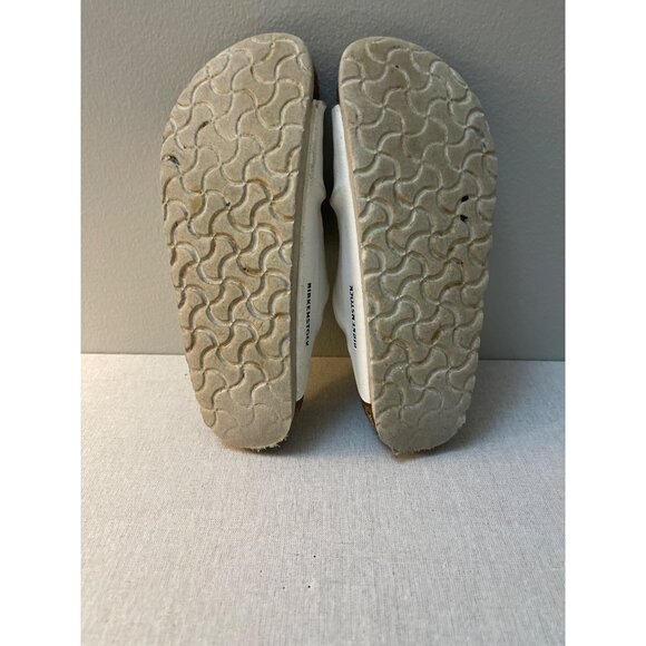 Birkenstock Arizona White Leather Sandals Womens Size 37 - Picture 8 of 10